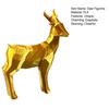 Christmas Reindeer Figurine 3D Printed Standing Deer Statues Small White/Gold Elk Sculpture for Fireplace Entryway Shelves Home Office