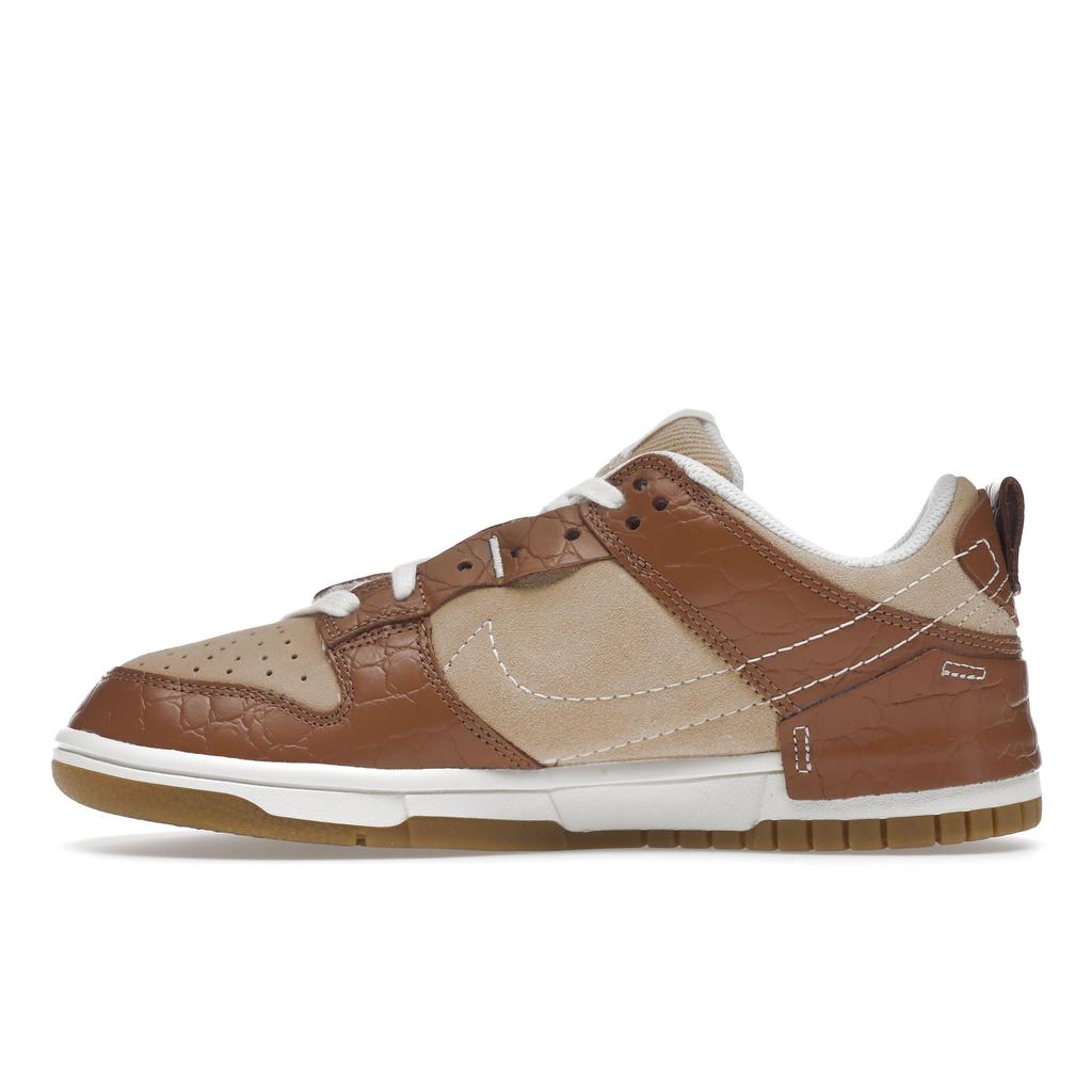 Nike Dunk Low Disrupt 2 Brown Crocodile Women Sneakers Mineral-Clay Sail White-Onyx DV1026-215