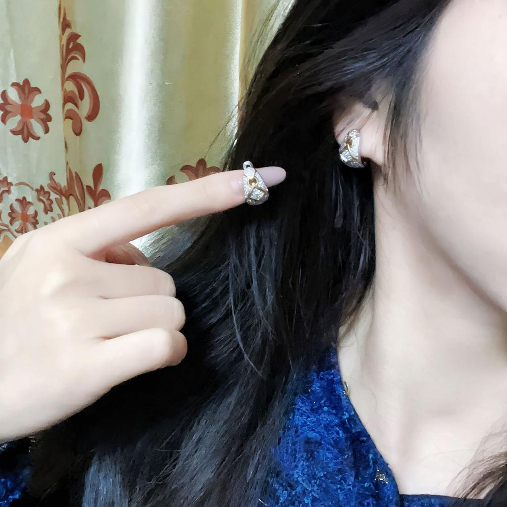 Cercei cu Pietre de Diamant, Temperament de Doamnă, Rece, Cercei Stud Geometrici