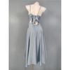 Export Lu's Sling Strap Sexy Open Back Elegant Elegance Vacation Summer Beautiful Lady Casual Dress