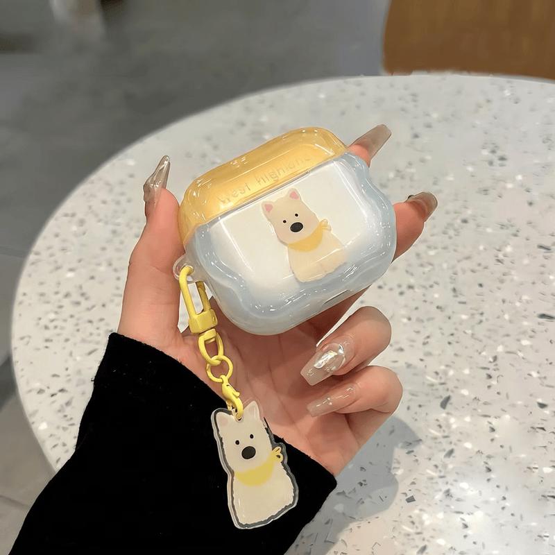 AirPods 4 Cute Dog Design TPU Protective Case