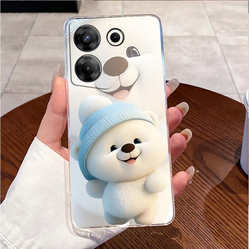For Tecno Camon 20 Pro 5G CK8n Phone Case Techno Camon 20 Pro 5G Cover Silicone Luxury Cute Love Rabbit Funny Clear Soft Casing