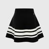 Rick A-Line Contrast Elastic Wool Skirt (Black)_L3C1-Ns04K
