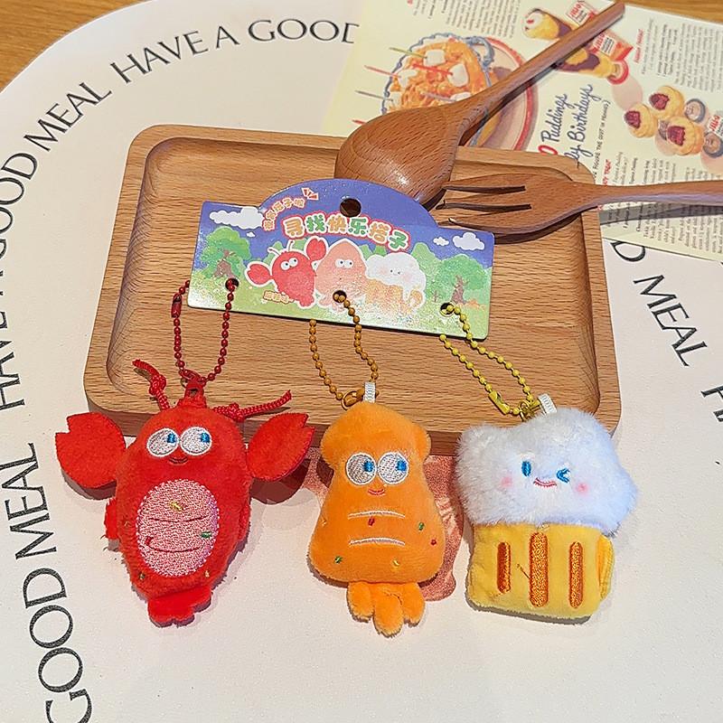 Fun Find A Partner Barbecue Donuts Burger French Fries Design Friend Pendant