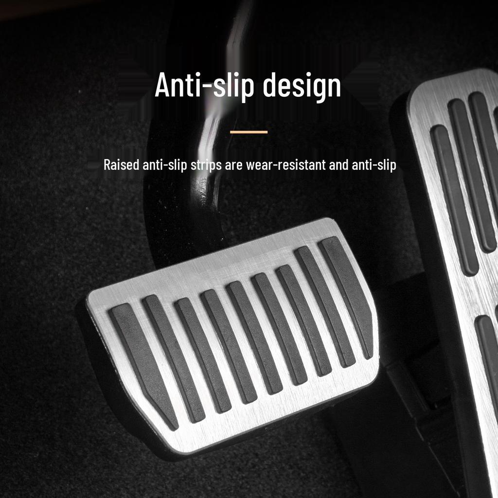 Six Sheep Anti-Slip Metal Pedal Covers for Lynk & Co 09 Car - Accelerator & Brake