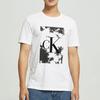 Calvin Klein Letter Print Casual Short Sleeve T-Shirt Men Tops White 40IC809-540
