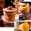 AUTAKI Aluminum Pudding Molds (Set of 10) 7cm Pudding Molds, Jelly Molds, Pudding Cups, Baking Supplies, Cake Molds, Heat-Resistant, Reusable, DIY Bak
