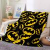 1pc Batman Flannel Throw Blanket - HD Printed Lightweight Soft Warm All-Season Blanket for Sofa, Bed, Travel, Camping 107