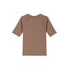 Jordan Sport Double Threat Quick-Dry Slim Fit Short Sleeve T-Shirt Women Tops Ancient-Brown Surprise-Cocoa FN5160-223