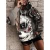 Women's Autumn and Winter 3D Printed Hooded Fashion Versatile Trend Breathable Casual Hoodies & Sweatshirts (women’s)