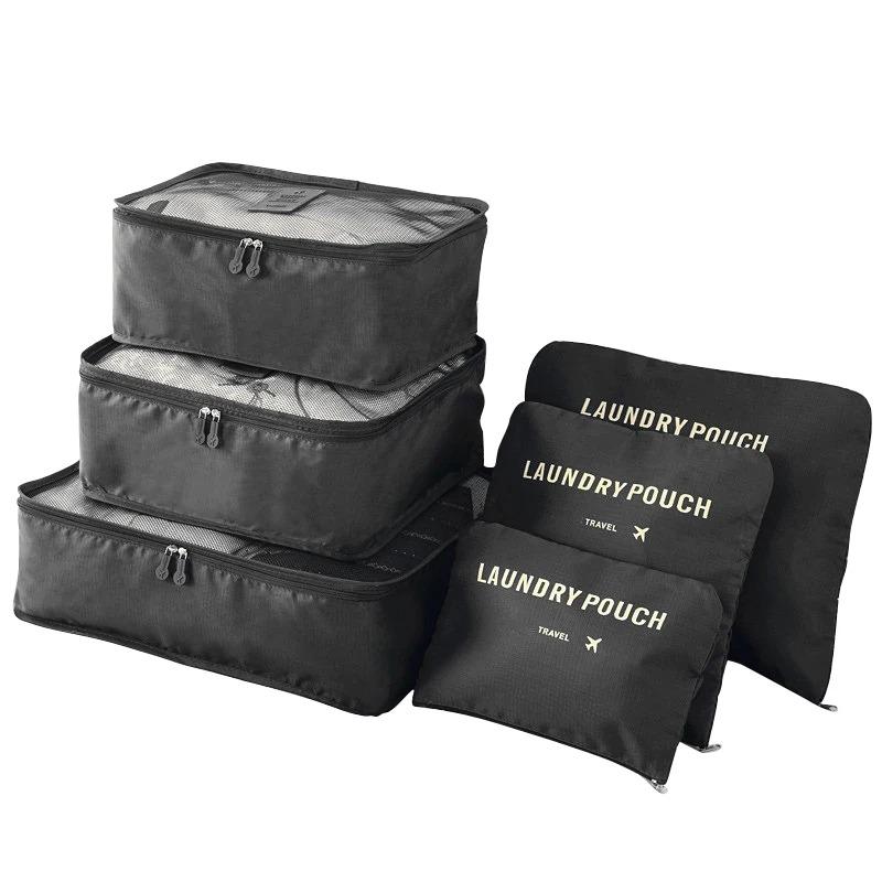 6/8Pcs Set Travel Bag Organizer Clothes Luggage Travel Organizer Blanket Shoes Organizers Bag Suitcase Pouch Packing Cubes