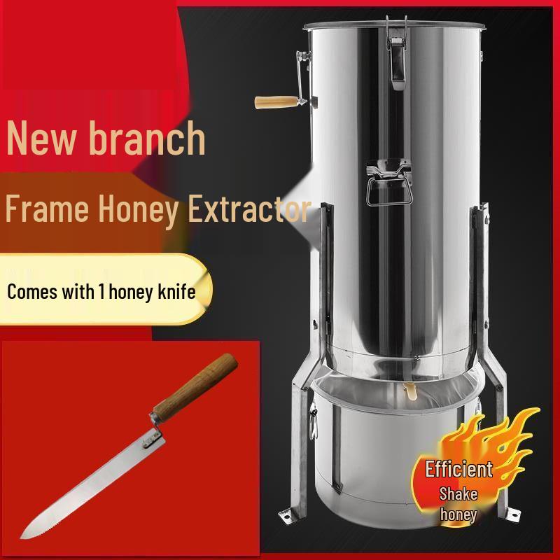 Thickened Stainless Steel Honey Extractor & Spinner Set for Beekeeping