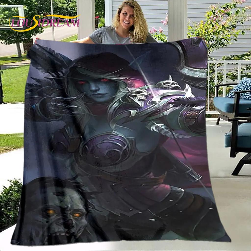 WOW, World of Warcraft Game Gamer Soft Plush Blanket,Flannel Blanket Throw Blanket for Living Room Bedroom Bed Sofa Picnic Cover