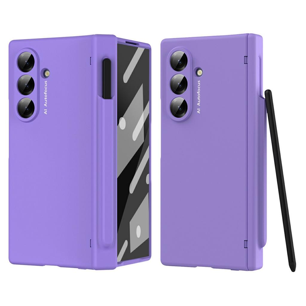 For Samsung Galaxy Z Fold7 5G Case Hinge Protection PC Phone Cover with Stylus/Stylus Slot