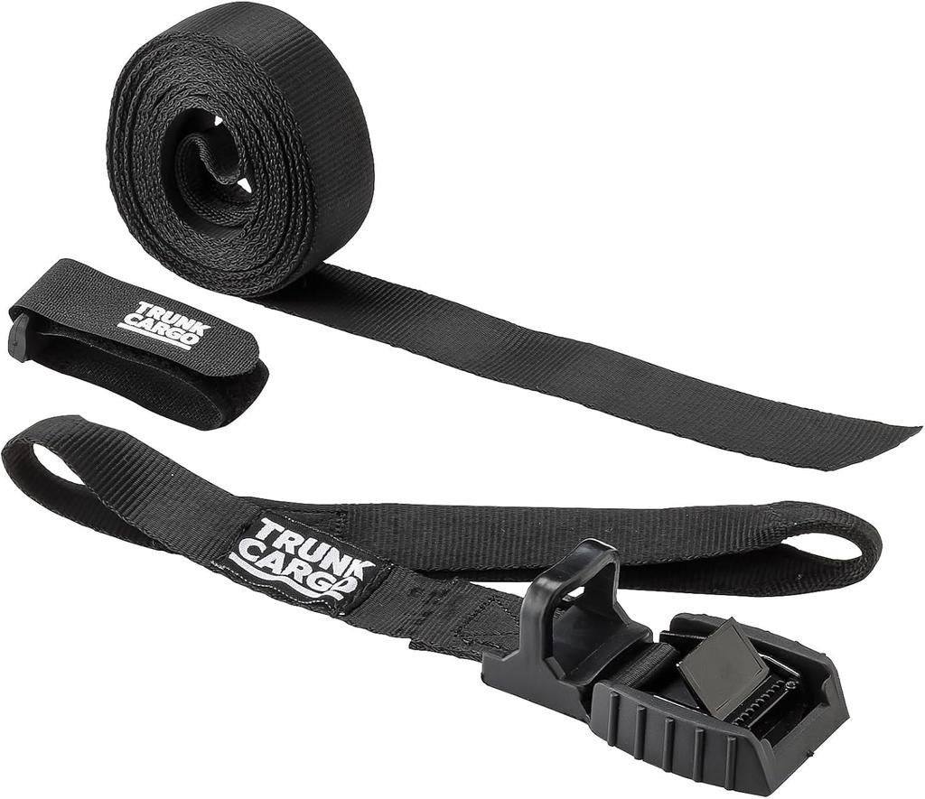 RISU Trunk Cargo Roof Carrier with Belt, Black, for Camping and Outdoor Use, GHON205