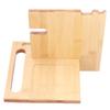 Wood Mobile Phone Holder MultiFunctional Wallet Storage Box for Home Office Living Room