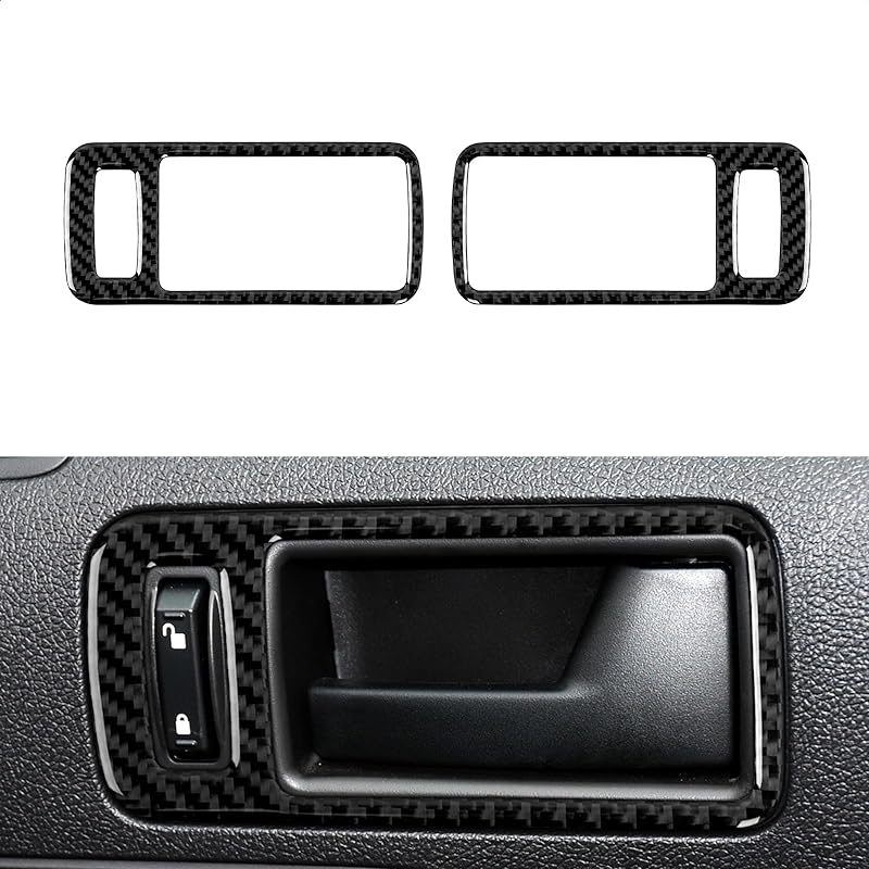 Car Carbon Fiber Decorative Cover Suitable for Ford Mustang 2009 2010 2011 2012 2013 2014 Accessories Door Baffle Sticker