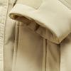 Li Ning Sports Trend Serie Einfarbig Kapuze Reißverschluss Kältebeständig Winter Outdoor Mittellang Daunenjacke Herren Oberbekleidung Milch-Khaki AYMU361-2