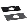 Stainless Steel Bottle Can Opener Credit Card Size Spade A Wine Metal Opening Tool Silver/Black Creative