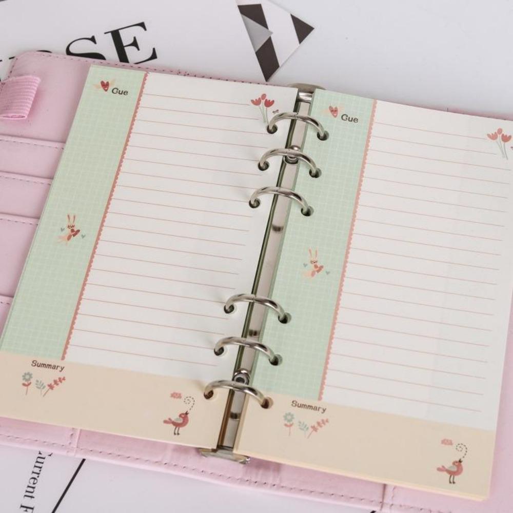 A6 Loose Leaf Notebook Paper Refill Spiral Binder Inner Page Filler Weekly Monthly Schedule Notes Printing Stationery Office School