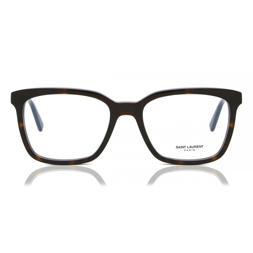 

Saint Laurent Sl 672 002 Men Eyeglasses Dark Tortoise/55