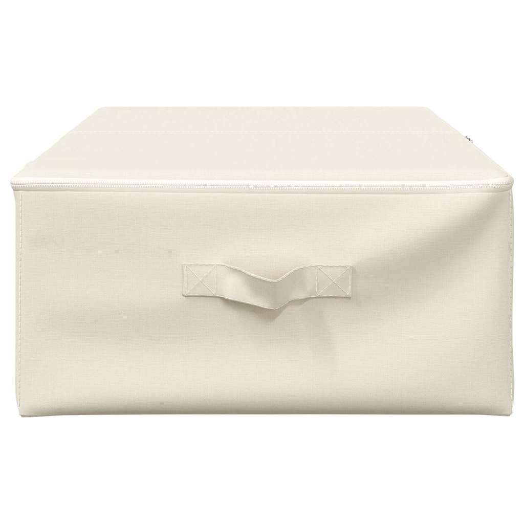 vidaXL Aufbewahrungsboxen 2 Stk. Stoff 70x40x18 cm Creme