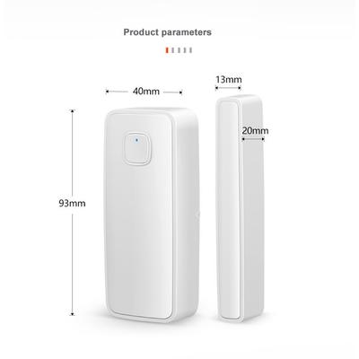 Sensores de porta inteligentes WiFi Tuya Equipamento de ligação residencial inteligente Dispositivos residenciais inteligentes