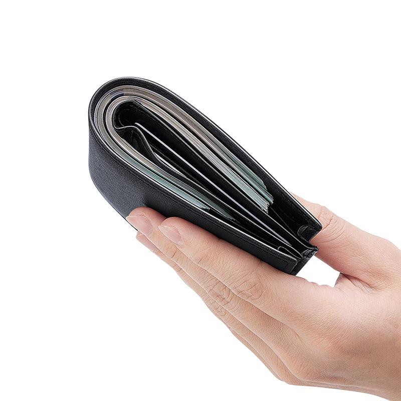WILLIAMPOLO Men's Wallet 7 Card Holders Purse For Men Leather Luxury Credit Card Wallet Male Small Purse Gift P24QB400