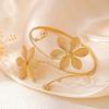 Multi Style Opening Arm Bracelet Metal Flower Bracelet Chic Armlet  Women's Accessories