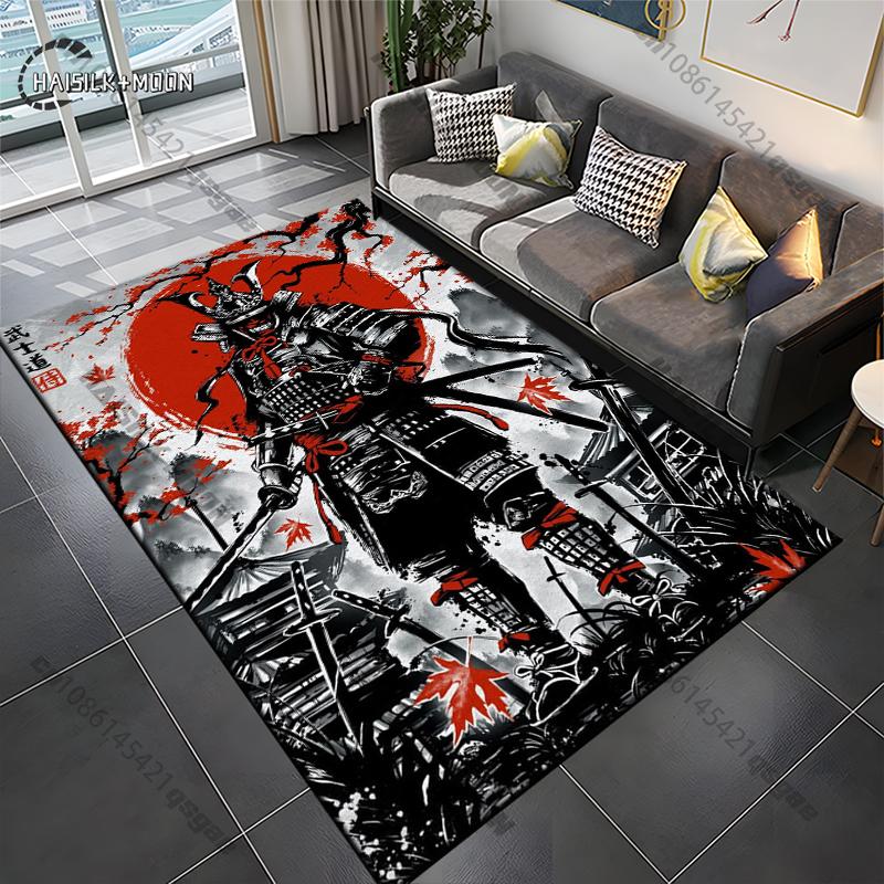 Samurai Spirits Teppe Yoga Stue Romdekor Barnas Krypematte Dørmatte Stue Områdeteppe Spill Vaskerom Gulvmatte