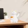 Resin Cat Statue ,Resin ,Cartoon Decoration ,Desktop Ornament, Kitten Figurine, Animal Sculpture for Entrance ,Cabinet