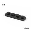 40Pcs MOC Compatible Assembles Particles Plate 3710 1x4 for Building Blocks Parts DIY Enlighten Bricks Educational Tech Toys