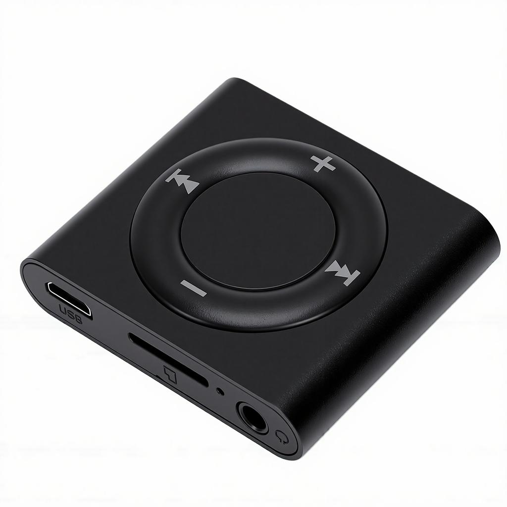 Portable MP3 Player HiFi Sound Built In Speaker Metal Body Rechargeable Music Player for Students Support Earphones