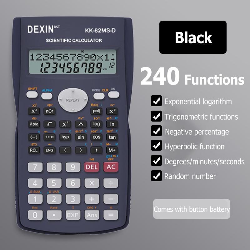 

1PC Multifunctional Scientific Calculator Student Simple Portable Big Screen Function Calculator Stationery School Office Supplies
