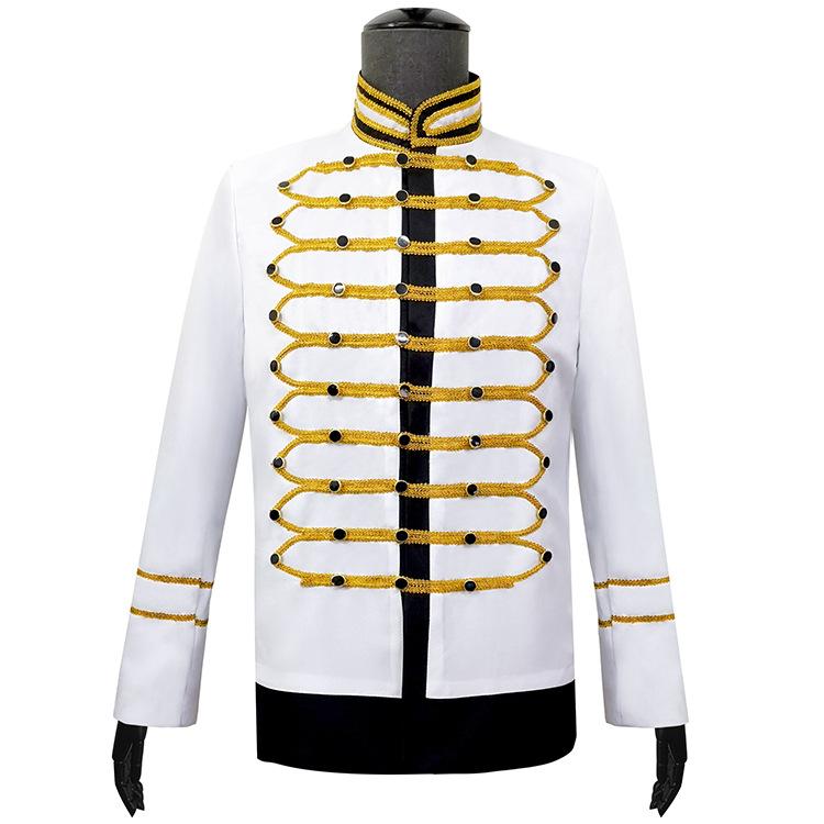 New Cospage Prince Costume Jacket Men's Medieval 18th Century Jacket Game Anime