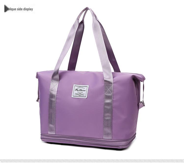 Wheeled Waterproof Travel Bag: Wet/Dry Separation, Large Capacity, Hand-Carry Luggage, Maternity, Business Trip