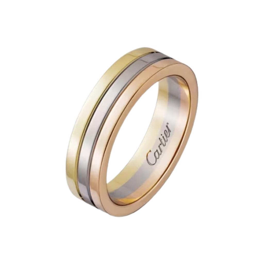 Cartier Bague Vendome Louis Colonne Classique Or 18K Bague Unisexe Multicolore B4052100
