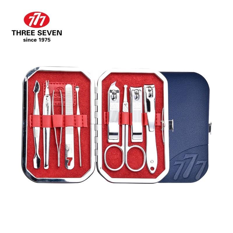 THREE SEVEN 9-Piece Carbon Steel Nail Care Set