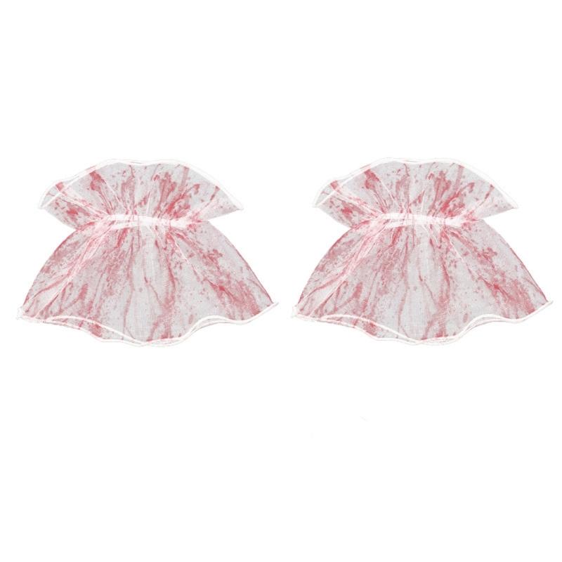 

Realistic Blood Stains Halloween Costume Accessory Set Lightweight Breathable Mesh For Horror Parties Cosplay Role Play