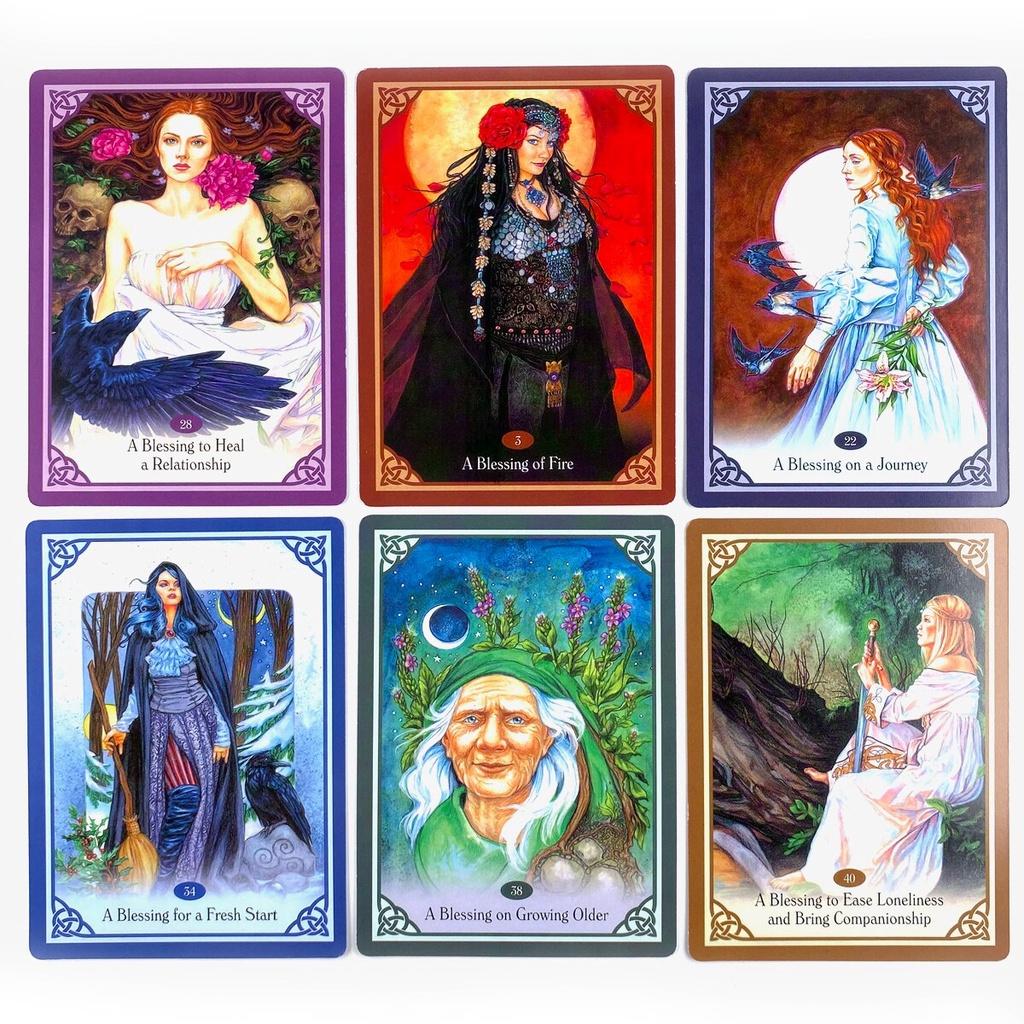 10.4*7.3cm Blessed Be Oracle Cards Leisure Party Table Game Fortune-telling Prophecy Tarot Deck 46 Pcs Oracle Cards