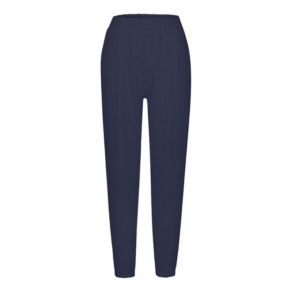 Pantaloni de damă, de culoare solidă, cu desfășurare înaltă elastică, pentru alergare, yoga, timp liber