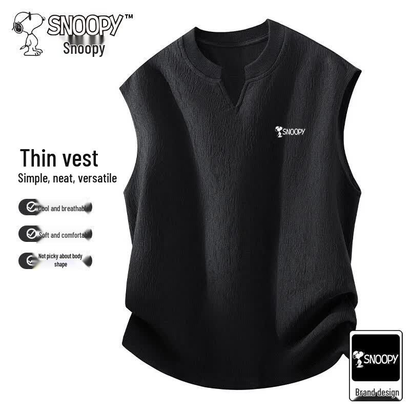 Snoopy Men s Ice Feel Sleeveless Vest 5XL