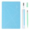 DIY Crafts Carving Tool Set A5 Cutting Pad & Wood Sculpture Pencil Knife & Aluminum Ruler (#5)