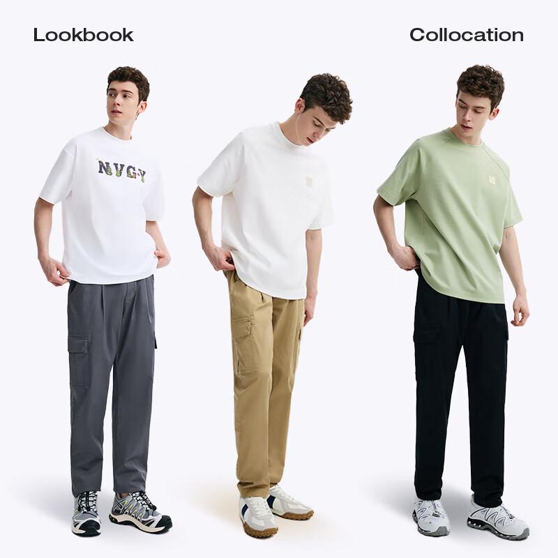 NVG·YOUNG Men's Lightweight Tapered Drawstring Casual Pants