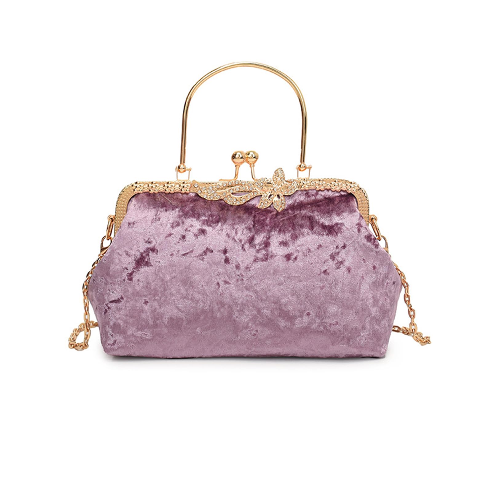 

handbag for shoulder party purple NICOLE&DORIS women, bag, small, pretty, bag, handbag, crossbody, stylish, 2-way, velour, elegant, sparkly, bag, фіолетовий