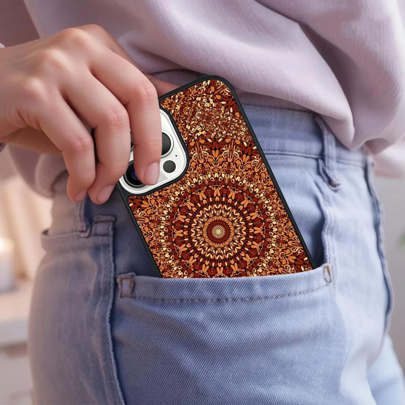 Indian Pattern Mandala soft Phone Case For iPhone 17 Air 15 16e 14 13 Pro Max Coque 12 11 Pro Max PLUS cover