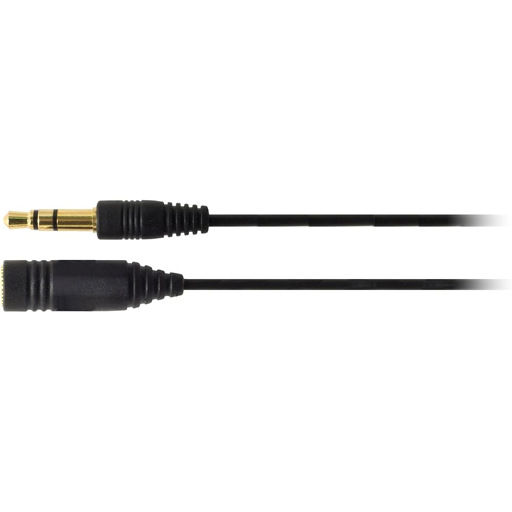 Audio-Technica Headphone Extension Cable, Straight, 1.0 M, Black AT3A45ST/1.0 BK