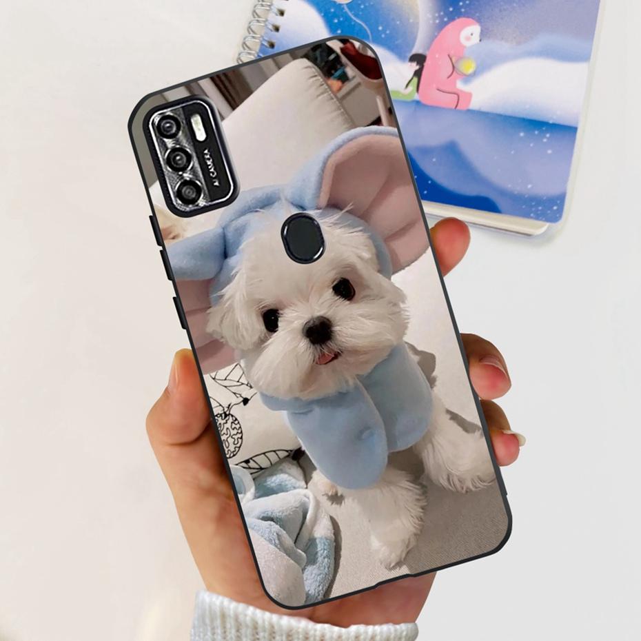 Lovely Case For ZTE Blade A7s 2020 / Optus X Pro / Telstra Evoke Plus 2 Black Silicon Soft Cases Cover For Zte A7s (2020) A7020