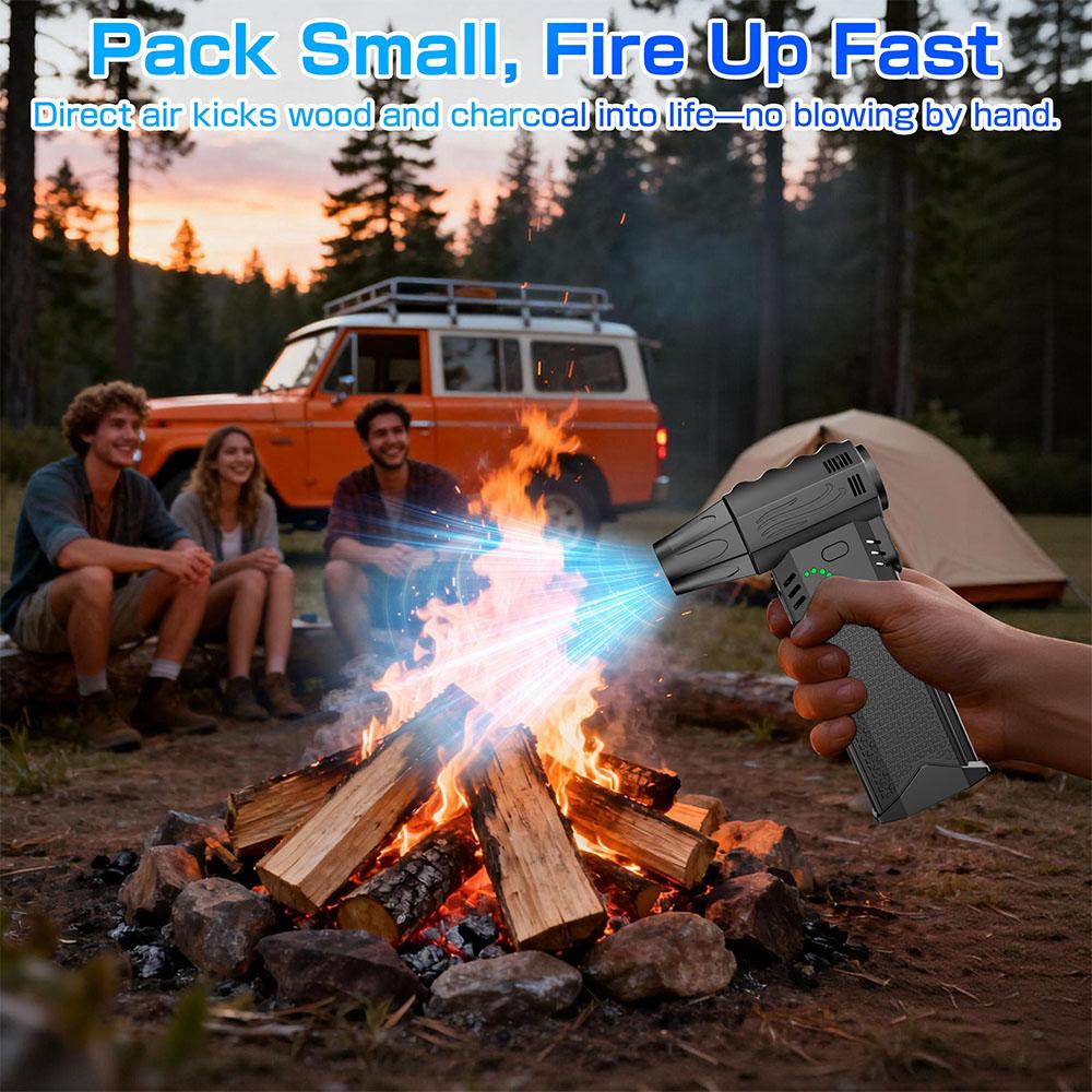 Pocket Air Blower Turbo Fan 400000rpm Strong Blow/Sunction Camping Multi Tool Automobile Air Duster Vacuum Cleaner Pump Cordless