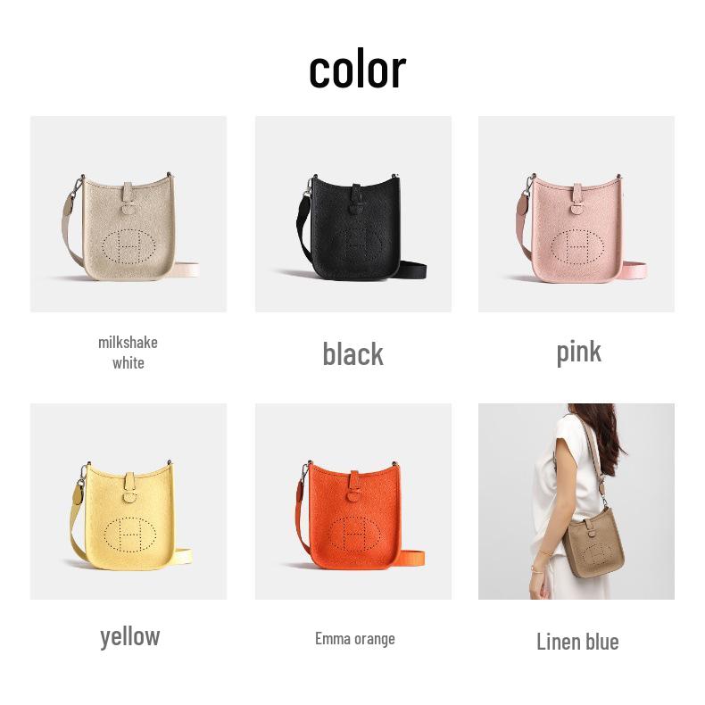 Women's Crossbody Bags 2025: High-Quality Handmade Evelyn Leather, Single Shoulder Cowhide Bag.